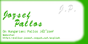 jozsef pallos business card